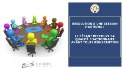 Résolution d’une cession d’actions